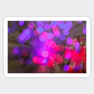 Illuminated background defocused lights Sticker